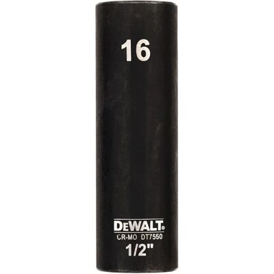 DeWALT DT7550-QZ impact socket - Impact Socket 16 mm 1/2'' Schlagfest DeWALT DT7550-QZ impact socket - Impact Socket 16 mm 1/2'' Schlagfest