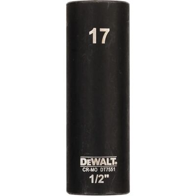 DeWALT DT7551-QZ Impact-Steckschlüssel - Schlagfest - 17mm 1/2" DeWALT DT7551-QZ Impact-Steckschlüssel - Schlagfest - 17mm 1/2"