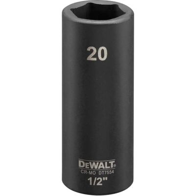 DeWALT DT7554 Impact-Steckschlüssel - 20mm - Extrem robust DeWALT DT7554 Impact-Steckschlüssel - 20mm - Extrem robust