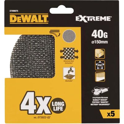 Dewalt DTM8675-QZ Rete di Liscio 150mm Dewalt DTM8675-QZ Rete di Liscio 150mm