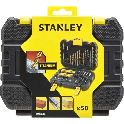Stanley 50-teiliges Bohrer- & Schrauberbits-Set - Werkzeugzubehör Stanley 50-teiliges Bohrer- & Schrauberbits-Set - Werkzeugzubehör