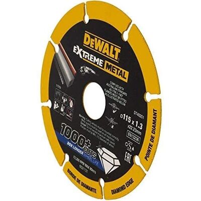 Accessorio smerigliatrice angolare DeWALT DT40251-QZ - Disco da taglio per metalli Accessorio smerigliatrice angolare DeWALT DT40251-QZ - Disco da taglio per metalli