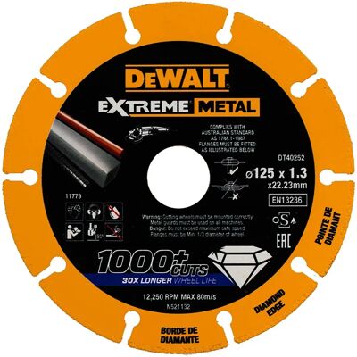 DeWALT DT40252-QZ Winkelschleifer Zubehör - Trennscheibe DeWALT DT40252-QZ Winkelschleifer Zubehör - Trennscheibe