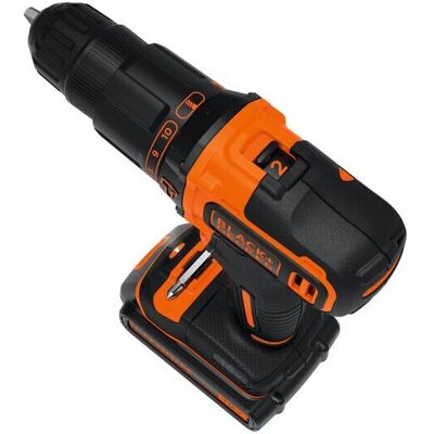 Trapano senza filo Black & Decker BDCHD18KB2-QW - 1400 RPM, 1,3 kg Trapano senza filo Black & Decker BDCHD18KB2-QW - 1400 RPM, 1,3 kg