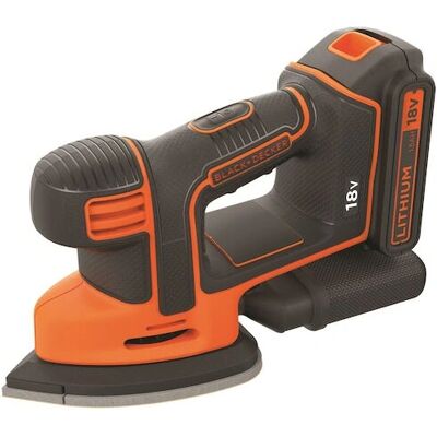 Black & Decker 18V Cordless Detail Sander - Compact & Versatile Black & Decker 18V Cordless Detail Sander - Compact & Versatile