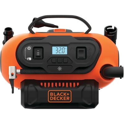 Compresso de ar Black & Decker BDCINF18N-QS - Acendedor de cigarros - 11 Bar Compresso de ar Black & Decker BDCINF18N-QS - Acendedor de cigarros - 11 Bar