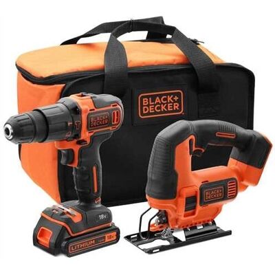 Set de taladro y sierra Black & Decker - 18V, 1,5Ah Set de taladro y sierra Black & Decker - 18V, 1,5Ah