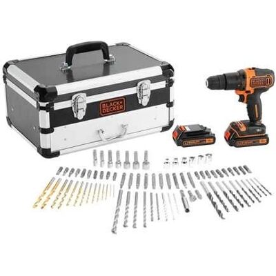 Perceuse Black & Decker BDC718AS2F - 18V, 40Nm, LED - Publicité Perceuse Black & Decker BDC718AS2F - 18V, 40Nm, LED - Publicité