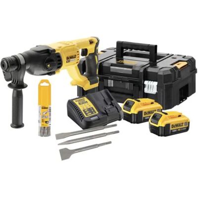DeWalt Akku-Bohrhammer - SDS-PLUS 2 x 4,0Ah Batterien - Mit Ladegerät & Koffer DeWalt Akku-Bohrhammer - SDS-PLUS 2 x 4,0Ah Batterien - Mit Ladegerät & Koffer