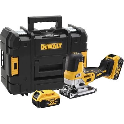 DeWalt DCS335P2 Trådlös sticksåg 18V - 2 Batterier, TSTAK-koffert DeWalt DCS335P2 Trådlös sticksåg 18V - 2 Batterier, TSTAK-koffert