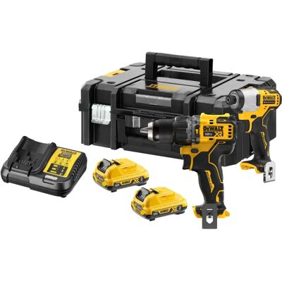 DeWALT DCK2111L2T-QW Conjunto de Ferramentas 12V com 2 Baterias - Impacto e Furadeira DeWALT DCK2111L2T-QW Conjunto de Ferramentas 12V com 2 Baterias - Impacto e Furadeira