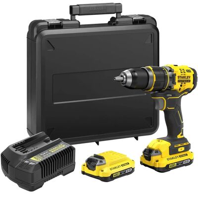 Stanley Sfmcd721d2k Akku-Schlagbohrschrauber - 18V, bürstenlos, 80 Nm Stanley Sfmcd721d2k Akku-Schlagbohrschrauber - 18V, bürstenlos, 80 Nm