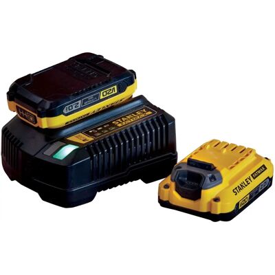 Stanley 2er V20 Lithium-Ionen Akku-Set - Elektrowerkzeug-Kit Stanley 2er V20 Lithium-Ionen Akku-Set - Elektrowerkzeug-Kit