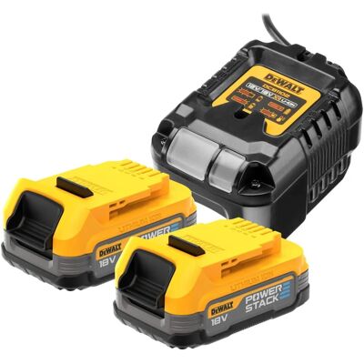DeWalt DCB1102E2-QW - Powerstack 18V Batterisats - Kompatibel med XR Verktyg DeWalt DCB1102E2-QW - Powerstack 18V Batterisats - Kompatibel med XR Verktyg