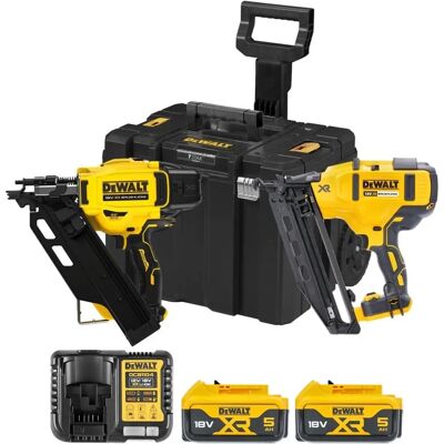 Dewalt Dck246p2t 18V Brushless Twin Pack Nailer Kit - Power Tools Dewalt Dck246p2t 18V Brushless Twin Pack Nailer Kit - Power Tools