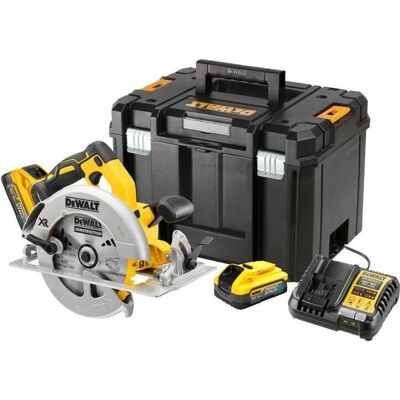 DeWalt 18V XR Handkreissäge 184mm 2x5Ah Powerstack-Kit DeWalt 18V XR Handkreissäge 184mm 2x5Ah Powerstack-Kit