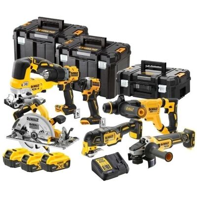 DeWalt DCK706P3T 7-teiliger XR 18V 5,0 Ah Li-Ion Akku-Komboset DeWalt DCK706P3T 7-teiliger XR 18V 5,0 Ah Li-Ion Akku-Komboset