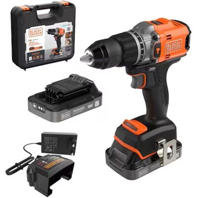 Perceuse à percussion sans fil BLACK+DECKER 18V - Impact Drill - Publicité Perceuse à percussion sans fil BLACK+DECKER 18V - Impact Drill - Publicité
