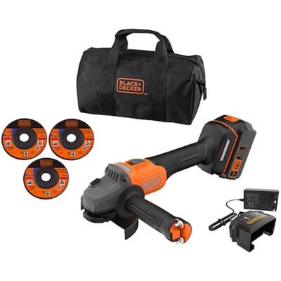 Smerigliatrice Black & Decker BCG6L8F1S-QW - 115mm, 18V, Brushless Smerigliatrice Black & Decker BCG6L8F1S-QW - 115mm, 18V, Brushless