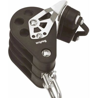 Barton Marine - T7 - Black - Triple Swivel - Pulley Barton Marine - T7 - Black - Triple Swivel - Pulley