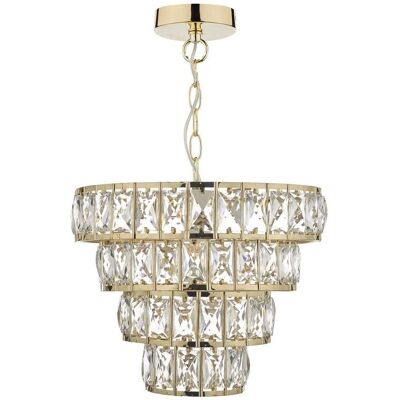 Dar Lighting CER0135 Cerys Tiered Pendant - Pendant Light Dar Lighting CER0135 Cerys Tiered Pendant - Pendant Light