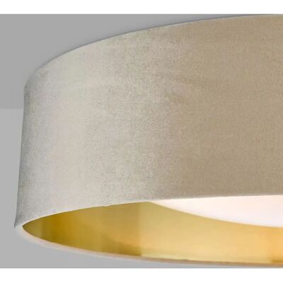 Dar Lighting Nysa Large 3-Light Velvet Ceiling Flush - Ceiling Light Dar Lighting Nysa Large 3-Light Velvet Ceiling Flush - Ceiling Light