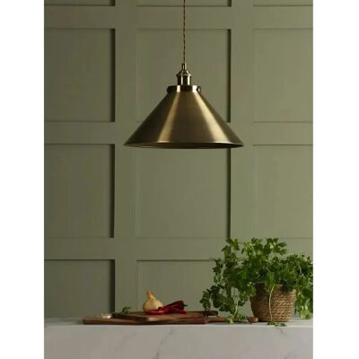 Laura Ashley Rufus Grande Ceiling Light - Brass & Vintage Style Laura Ashley Rufus Grande Ceiling Light - Brass & Vintage Style