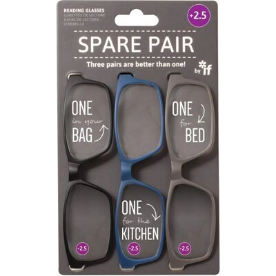 IF - 40404 - +2.5 - Reading glasses set IF - 40404 - +2.5 - Reading glasses set