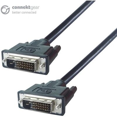 Câble DVI Connektgear 26-1661 - Noir - Câble DVI - Publicité Câble DVI Connektgear 26-1661 - Noir - Câble DVI - Publicité