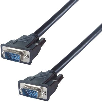 GROUP 2M VGA Monitor Cable - Fully Black GROUP 2M VGA Monitor Cable - Fully Black