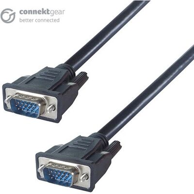 Connekt Gear 26-0030MM VGA Cable - 3m - VGA (D-Sub) - Black Connekt Gear 26-0030MM VGA Cable - 3m - VGA (D-Sub) - Black