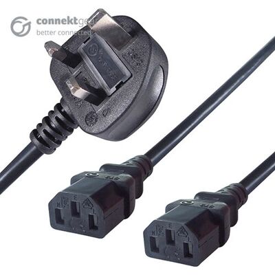 Connekt Gear 27-0115B Power Cable - C13, Black, 2.5m Connekt Gear 27-0115B Power Cable - C13, Black, 2.5m