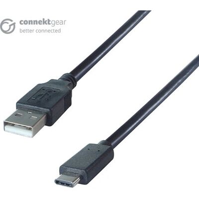 Group Gear USB Cable - 2m - USB A to USB C - Black Group Gear USB Cable - 2m - USB A to USB C - Black
