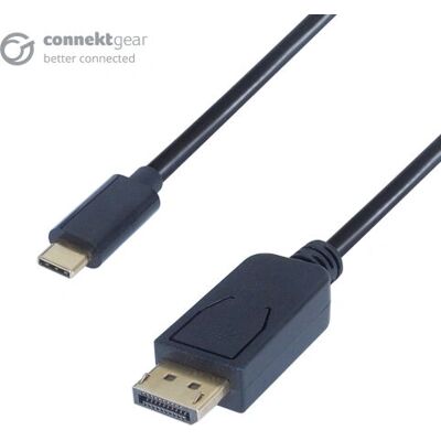 Connektgear 26-2995 Video Cable Adapter USB Type-C Black - Video Cable Adapter Connektgear 26-2995 Video Cable Adapter USB Type-C Black - Video Cable Adapter