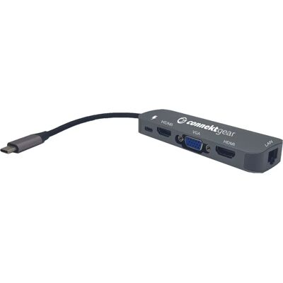 Connekt Gear Model 25-0101 Dual Screen Docking Station - Laptop Docking Station Connekt Gear Model 25-0101 Dual Screen Docking Station - Laptop Docking Station