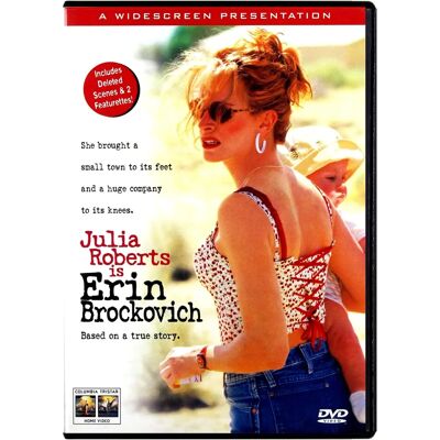 Julia Roberts Erin Brockovich DVD - Alue 2 - 2000 Elokuva Julia Roberts Erin Brockovich DVD - Alue 2 - 2000 Elokuva