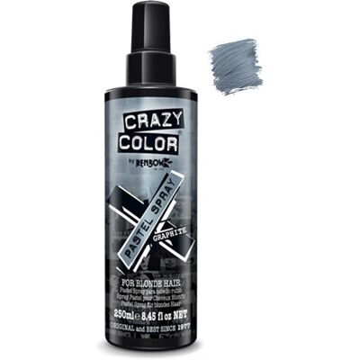 Crazy Color Spray Pastel - Coloration Cheveux Graphite - 250ml - Publicité Crazy Color Spray Pastel - Coloration Cheveux Graphite - 250ml - Publicité