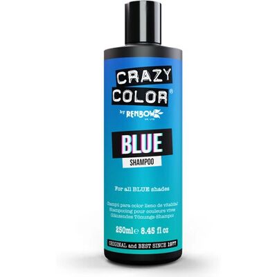 Crazy Color Crazy Colour Shampooing Vibrant (250 ml) - Bleu - Publicité Crazy Color Crazy Colour Shampooing Vibrant (250 ml) - Bleu - Publicité