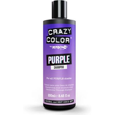 Crazy Color Crazy Colour Shampooing Vibrant (250 ml) - Violet - Publicité Crazy Color Crazy Colour Shampooing Vibrant (250 ml) - Violet - Publicité