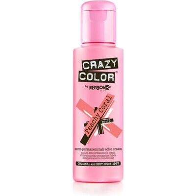 Crazy Color Pêssego Coral Tinta para o cabelo - Semipermanente Crazy Color Pêssego Coral Tinta para o cabelo - Semipermanente