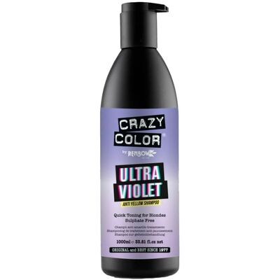 Shampoing Ultra Violet Anti Jaune Crazy Color - Pour cheveux blonds - Publicité Shampoing Ultra Violet Anti Jaune Crazy Color - Pour cheveux blonds - Publicité