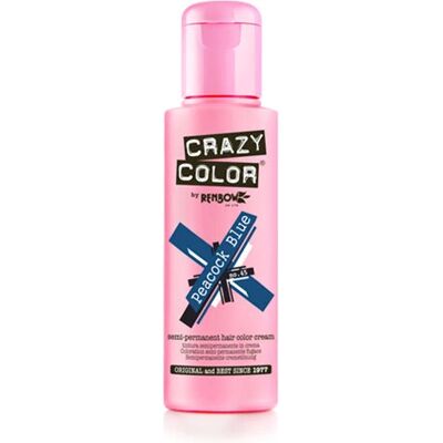 Crazy Color Azul Pavão Tinta de Cabelo - 41 Tons Crazy Color Azul Pavão Tinta de Cabelo - 41 Tons