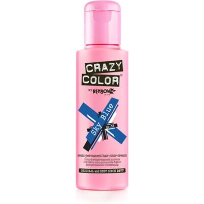 Crazy Color Sky Blue Haarverf - Semi Permanent - 41 Kleuren Crazy Color Sky Blue Haarverf - Semi Permanent - 41 Kleuren