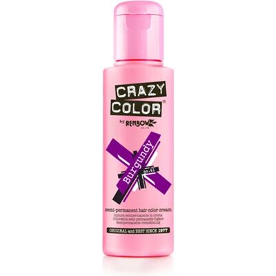 Tinta per capelli Burgundy Crazy Color - Semipermanente Tinta per capelli Burgundy Crazy Color - Semipermanente