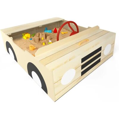 Big Game Hunters Wooden Car Sandpit - Weatherproof, Black Friday Big Game Hunters Wooden Car Sandpit - Weatherproof, Black Friday