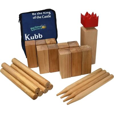 Big Game Hunters Scandinavian Kubb Game - Indoor & Outdoor Play Big Game Hunters Scandinavian Kubb Game - Indoor & Outdoor Play