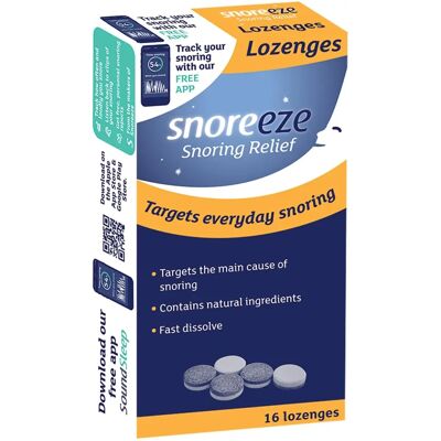 Snoreeze Dual Action Lozenges - 16 Pack - Snoring Relief Snoreeze Dual Action Lozenges - 16 Pack - Snoring Relief