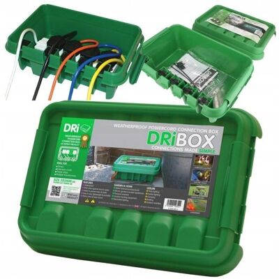 Heitronic Green Outdoor Waterproof Plug Socket Cover Box - IP55 Heitronic Green Outdoor Waterproof Plug Socket Cover Box - IP55