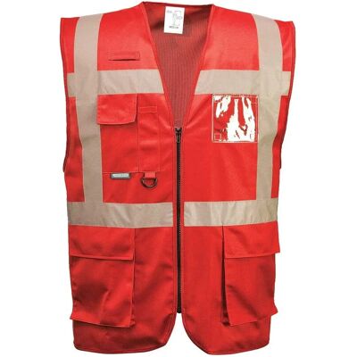 Gilet Exécutif Iona de Portwest - Reflectif, Double ID, 7 Poches Gilet Exécutif Iona de Portwest - Reflectif, Double ID, 7 Poches