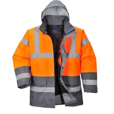 Portwest Orange-Grey Hi-Vis Traffic Jacket S467 - Traffic Jacket Portwest Orange-Grey Hi-Vis Traffic Jacket S467 - Traffic Jacket